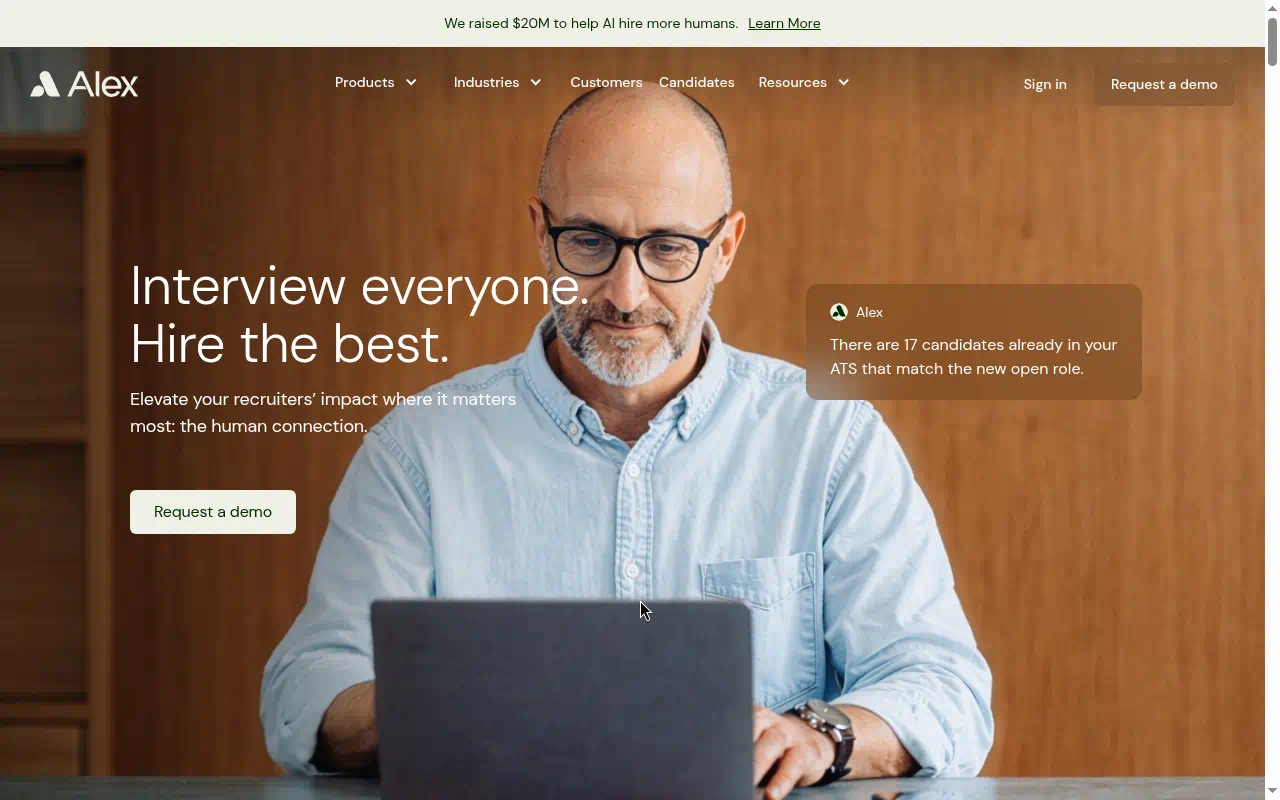 Alex homepage