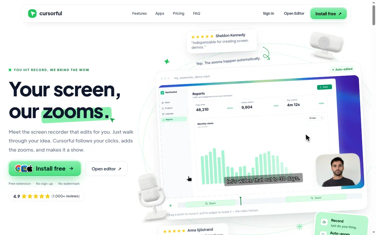 Cursorful homepage
