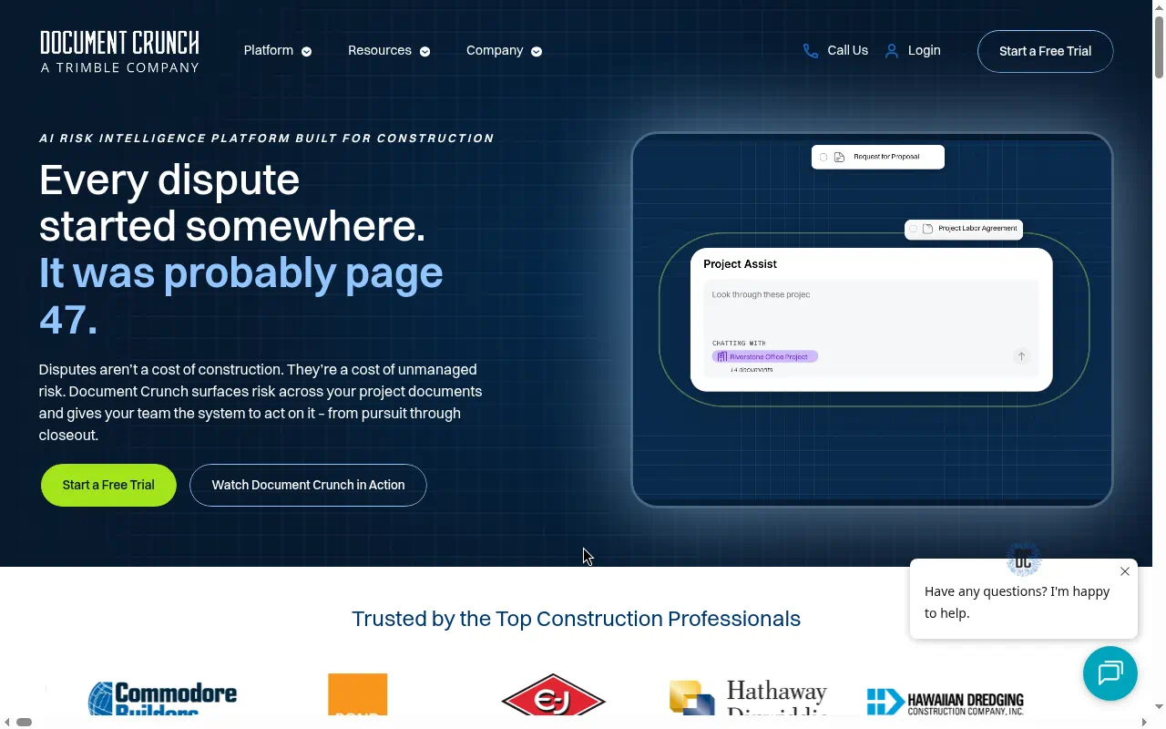 Document Crunch homepage