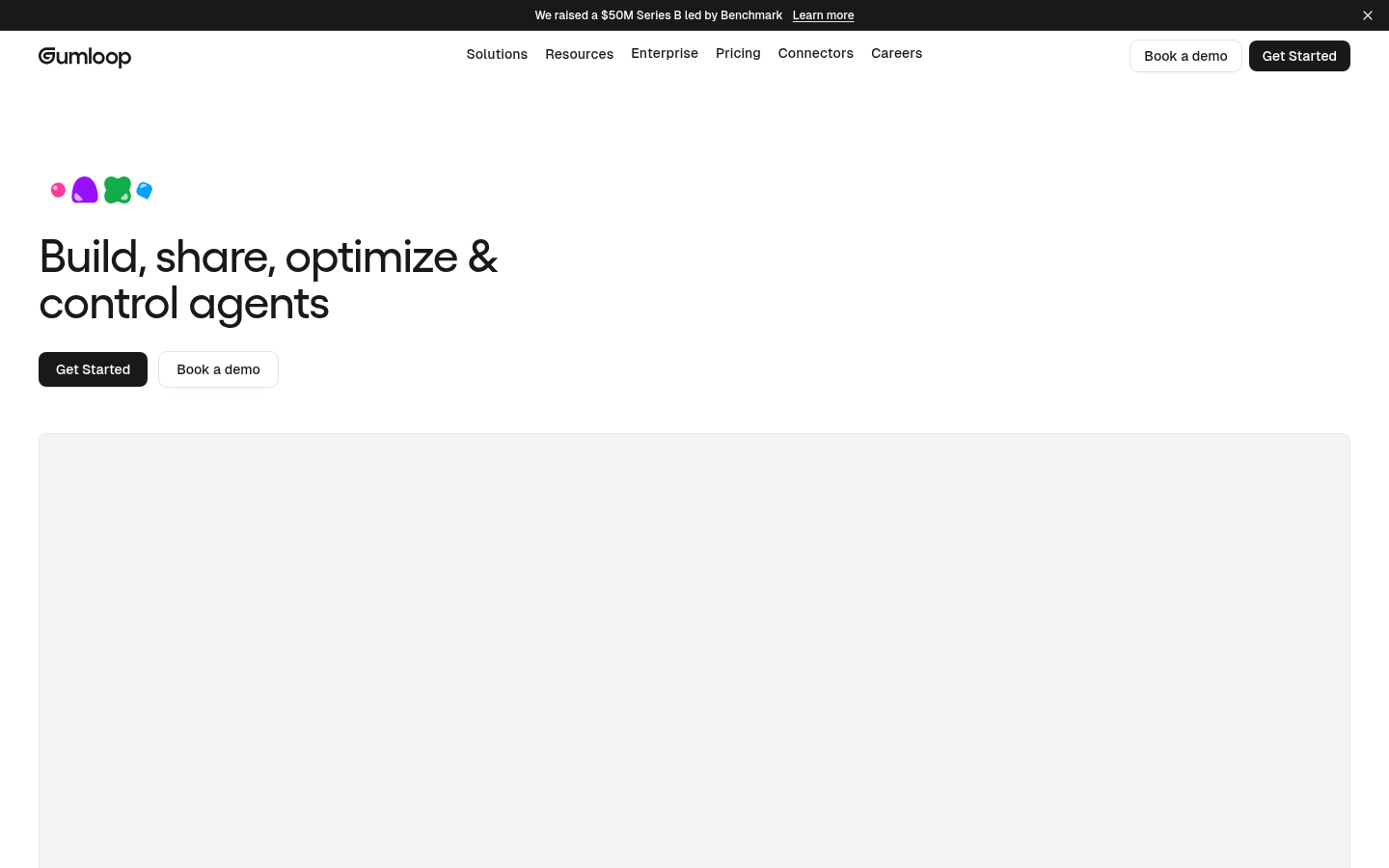 Gumloop homepage